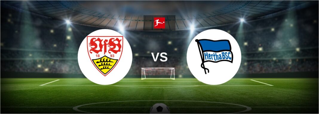 VfB Stuttgart vs Hertha Berlin in 1. Bundesliga